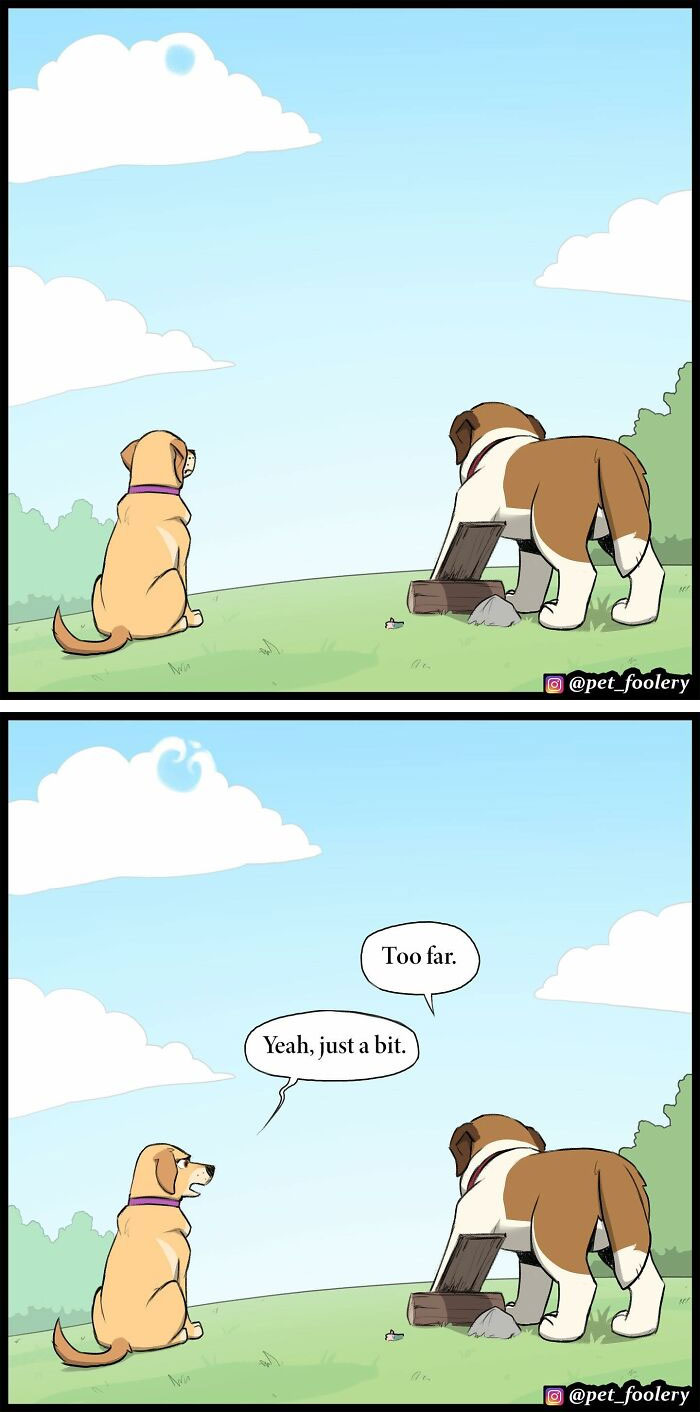 Artist Illustrates True Animal Friendship Between Pixie And Brutus, And Here Are 9 Of His Newest Comic Strips - 34