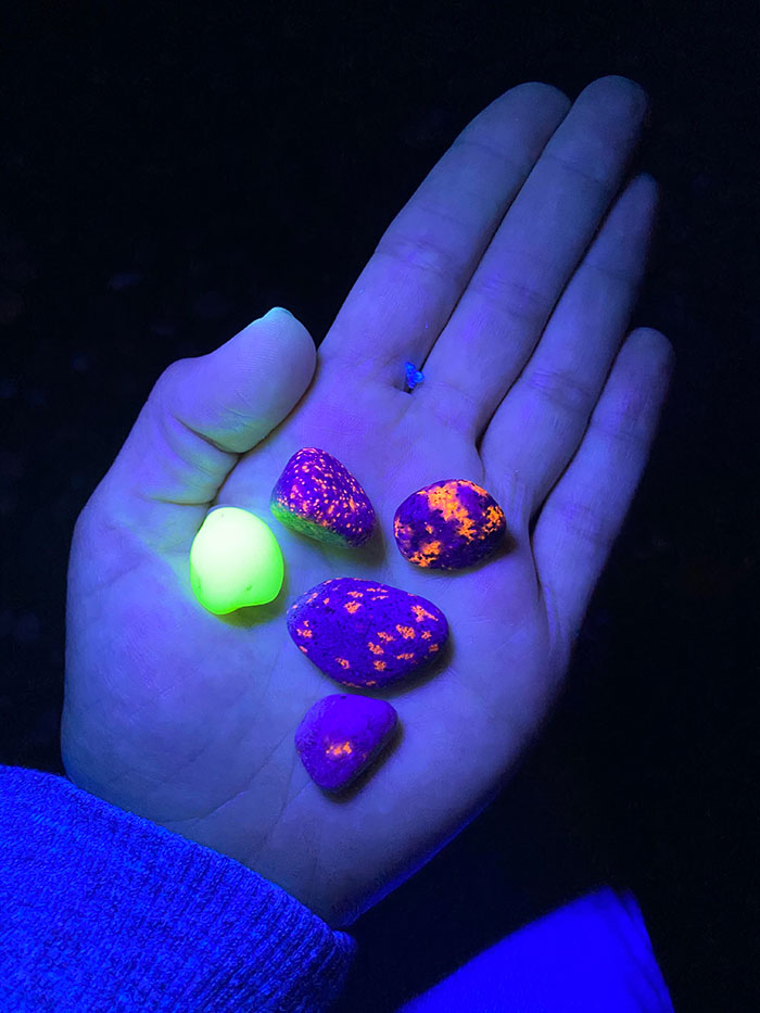 Found On The Shores Of Lake Michigan. Fluorescent Under UV Light