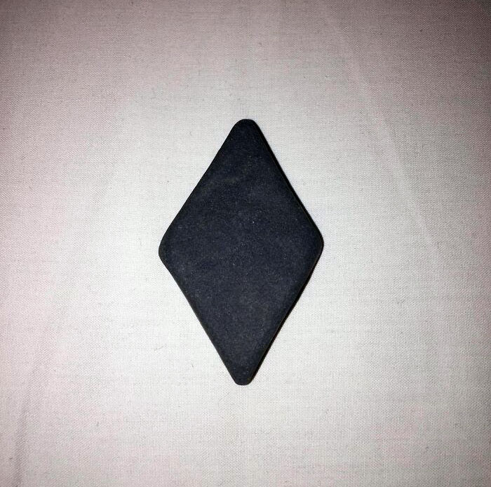 This Diamond-Shaped Stone I Found At The Beach