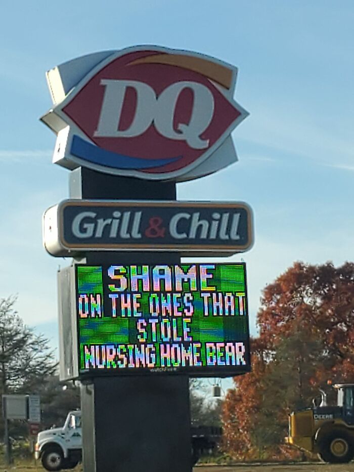 Unpopular With Dq, The Nursing Home, And Me. Shame!