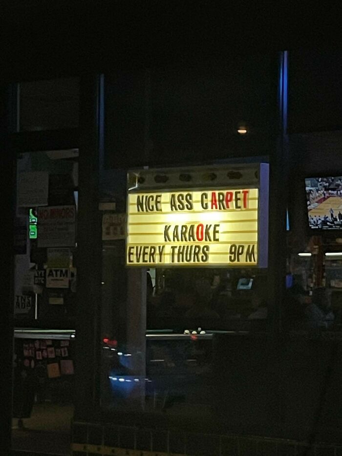 Come For The Beer, Stay For The Nice Ass Carpet