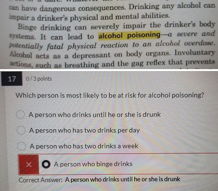 The Teacher Puts The Question In Wrong And Refuses To Fix It