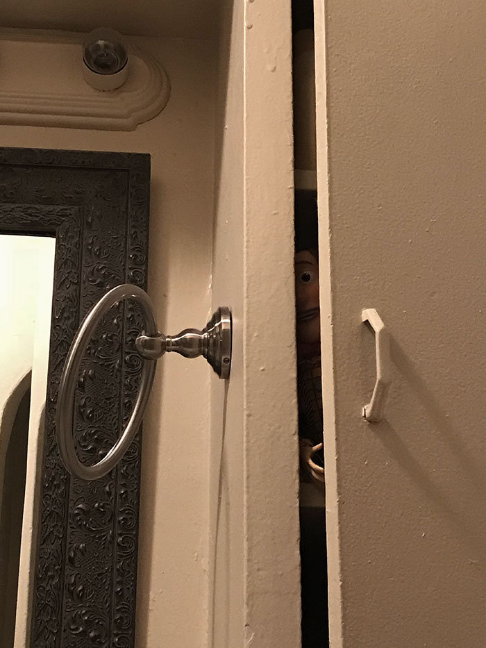 Looked Up And Noticed This While Using The Bathroom