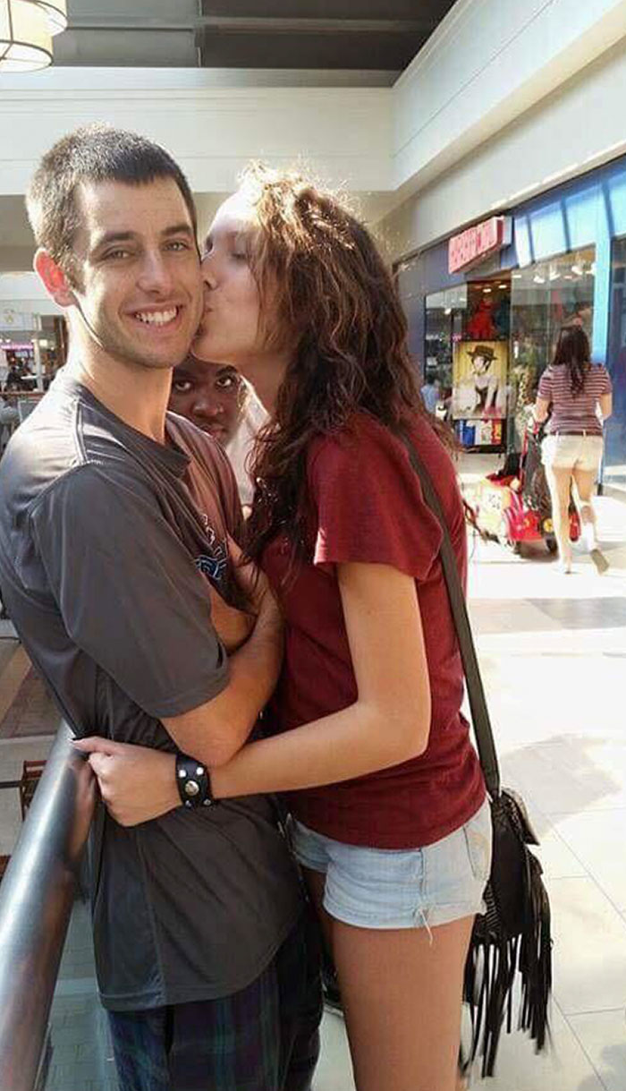 My Friend Tried To Take A Nice Picture At The Mall