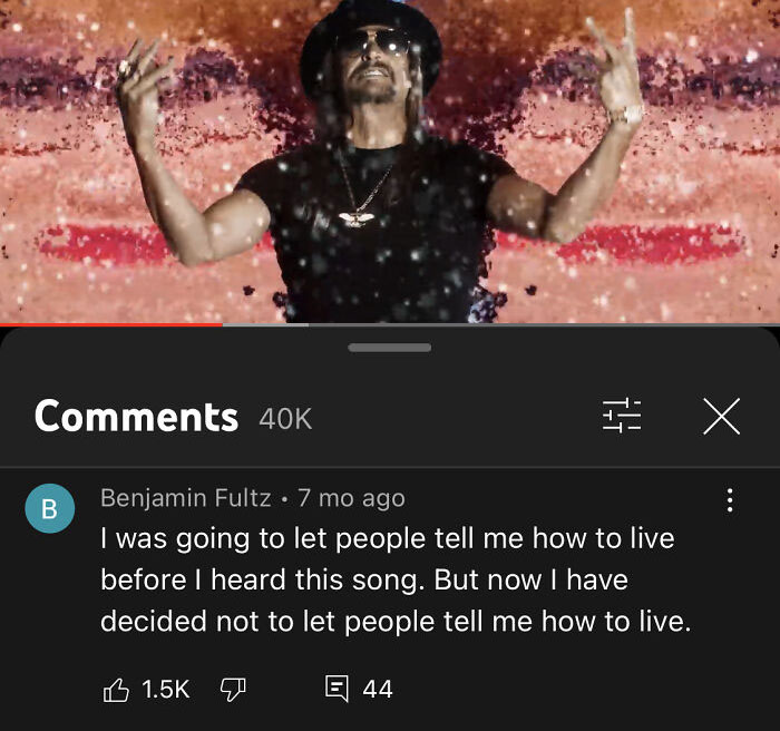 Kid Rock - Don’t Tell Me How To Live