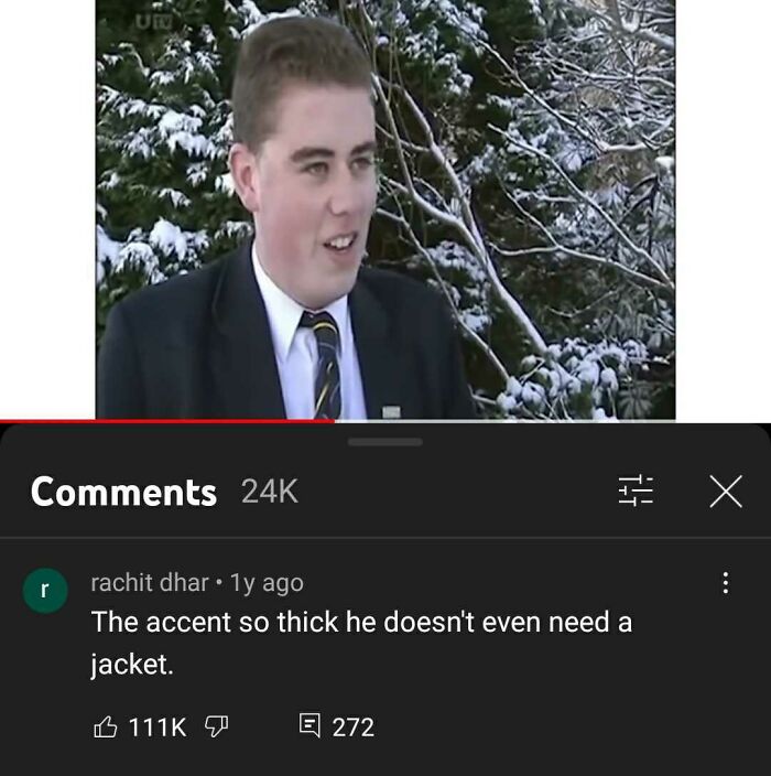 Irish Schoolboy With Thick Accent Warns Of "Frostbit"