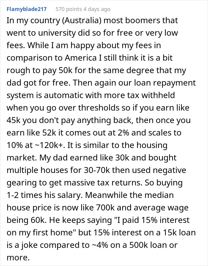 "It's Simply Impossible To Do So On Your Own": Person Proves Why The Boomer Generation Had It Twice As Easy As Gen Z