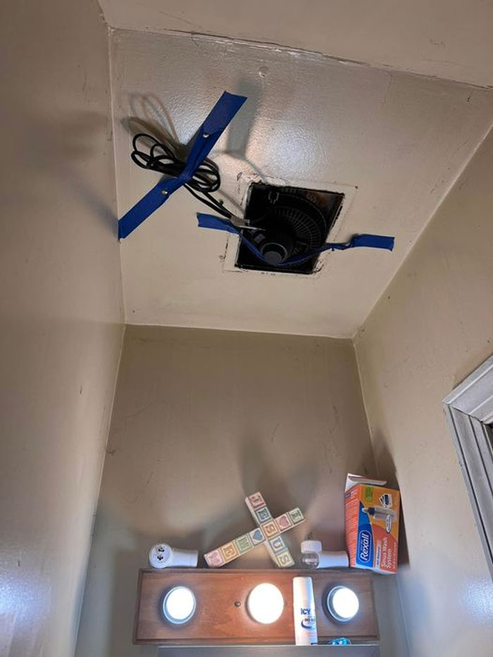 One Of My Roommates Exhaust Fan In His Bathroom…