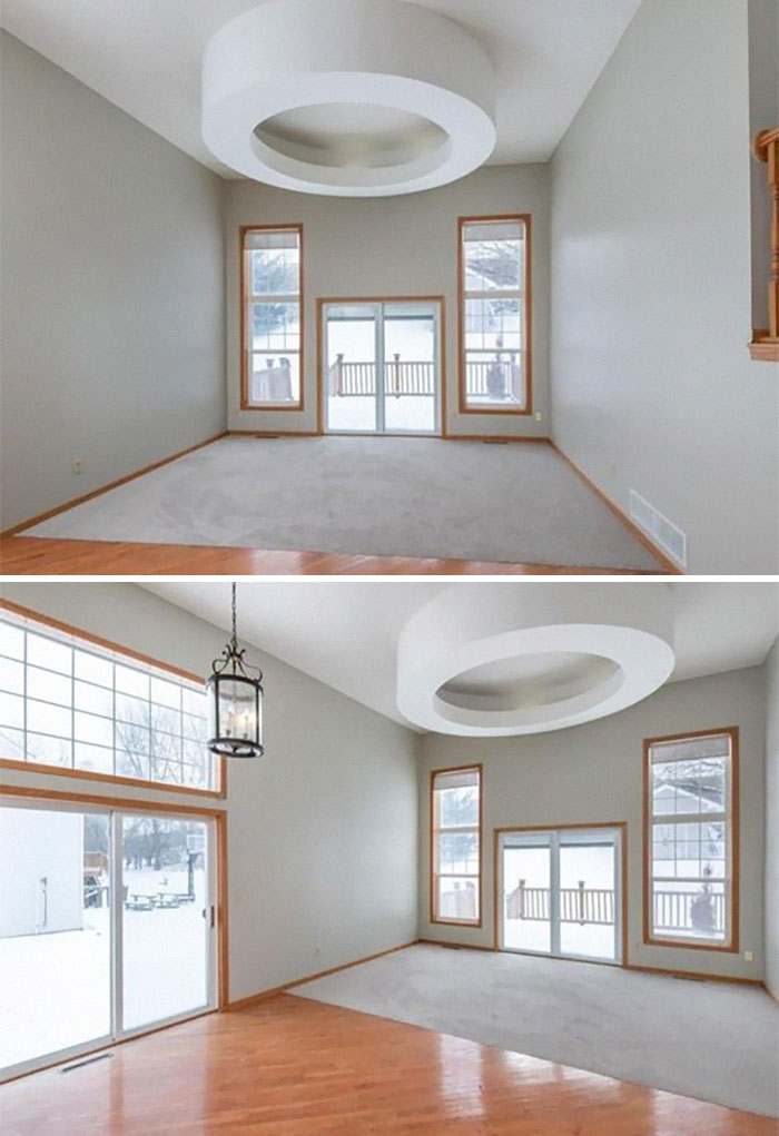 This Is An Average Split Level About 2,000 Sq Ft. This Is The Living Room. I'm Not Sure What Its Purpose Is