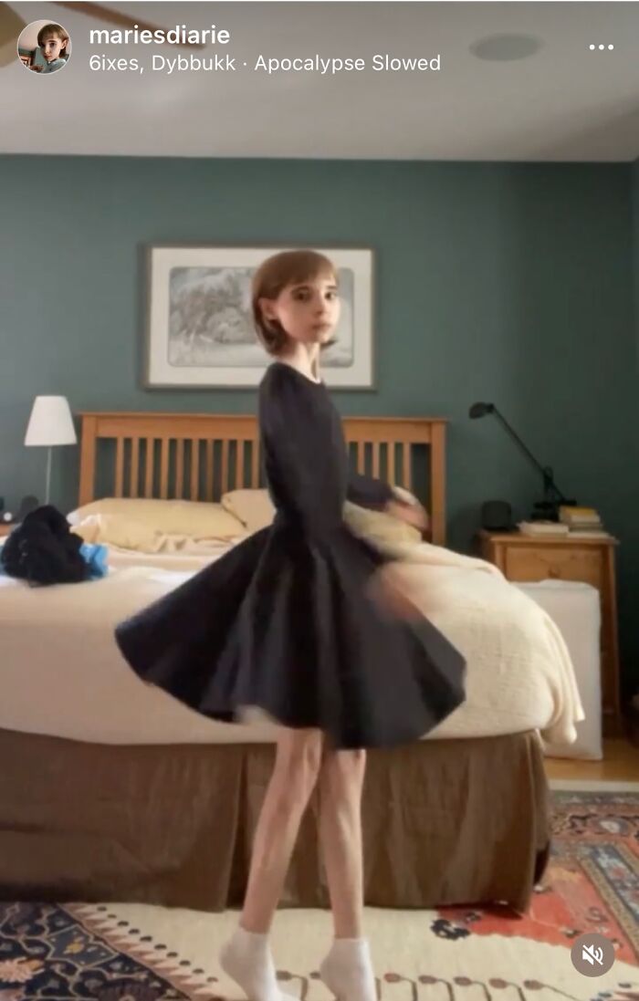 Heatholders Black Shirt Tucked Into A Black Skirt. Simple, Fun To Spin In, And Very Cozy.