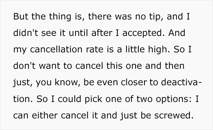 “I Accepted A No Tip Order”: Driver Sparks Debate After Sharing How She Accidentally Accepted A “No Tip” Order “I Accepted A No Tip Order”: Driver Sparks Debate After Sharing How She Accidentally Accepted A “No Tip” Order