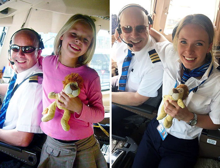 Primer vuelo con papá. Es muy especial. 12 años de diferencia