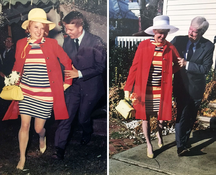 Mis padres recrean la foto de su luna de miel 40 años después