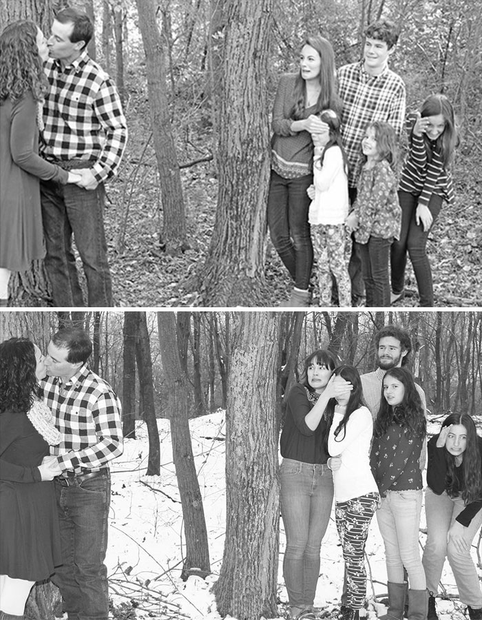 The Pichler Family Recreation Picture. 2016 And 2021. Hoping To Do It Every Five Years. Someone Remind Me In 2026