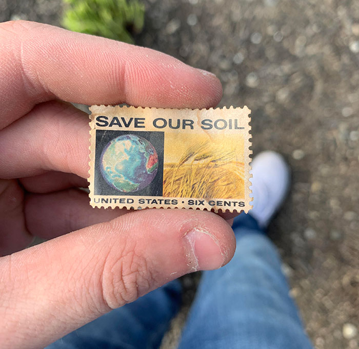 This Old Stamp I Found Renovating My House From The 50s