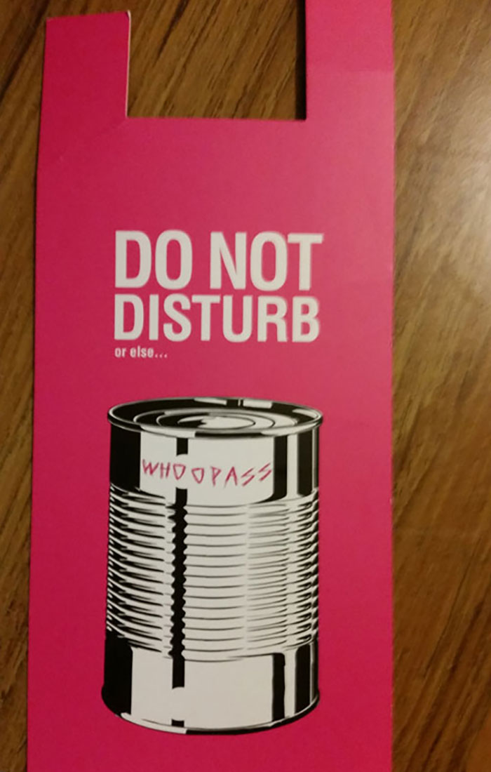 Found This In A Hotel In Sweden. Don't Make Me Get The Can Opener