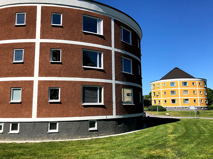These Completely Round Houses In Stockholm, Sweden