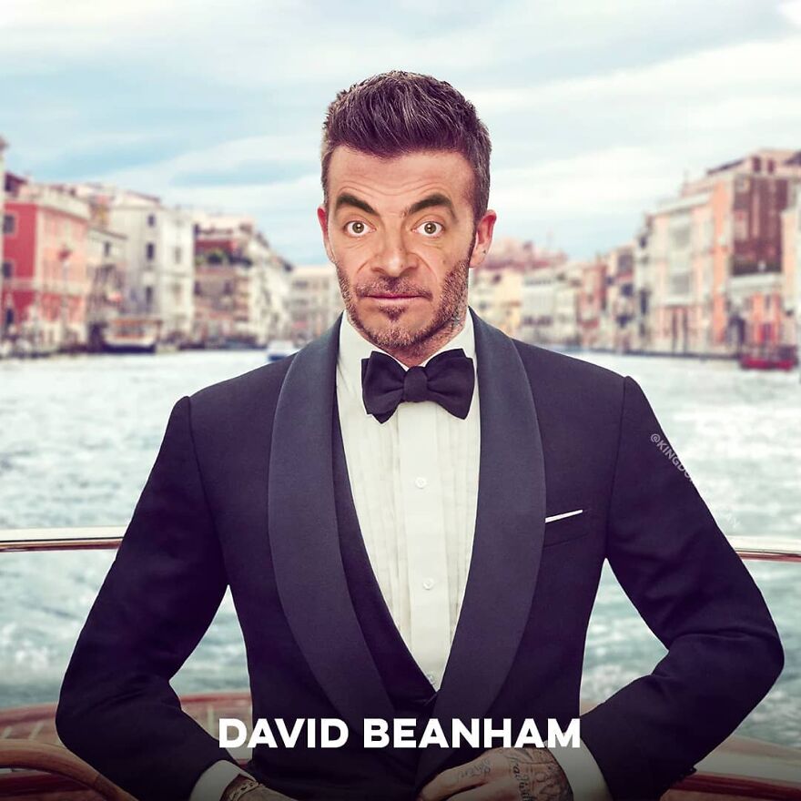 David Beckham As Mr. Bean