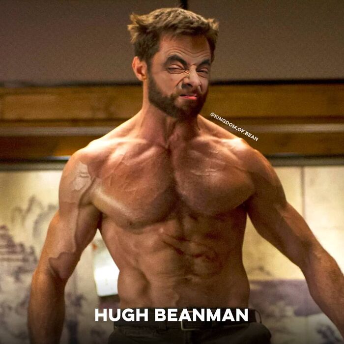 Hugh Jackman como Mr. Bean