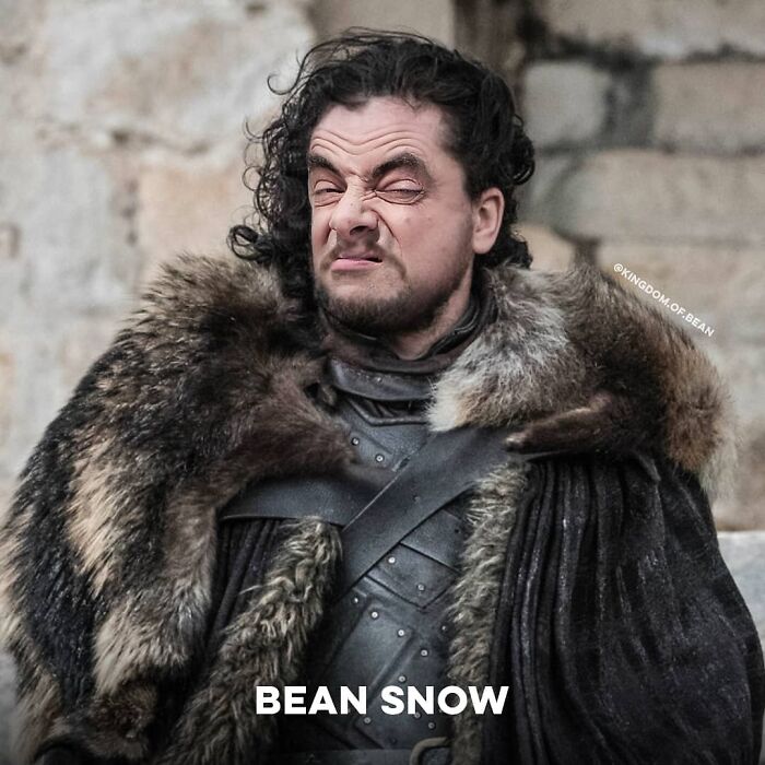 Jon Snow (Kit Harrington) como Mr. Bean