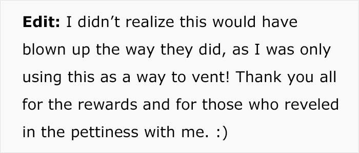 Internet Applauds Woman For Shelling Out An Extra $40 To Take Petty Revenge On Entitled Neighbor