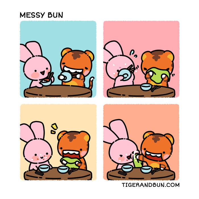 25 Adorable Comics I Created About A Tiger And A Bunny And Their Day-To-Day