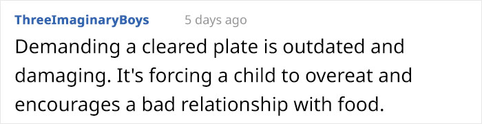 Family Has A Strict "Clean Your Plate" Rule For Their Kids And Try To Enforce It On Friend&rsquo;s Child As Well, But Mom Is Not Having It