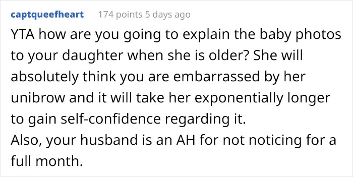 “Am I The Jerk For Shaving My Baby’s Unibrow?” - 28