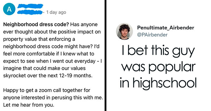 Person Wants To Enforce A Neighborhood Dress Code To ‘Make Property Values ‘Skyrocket’, Gets Slammed Online