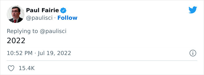 Tweet from Paul Fairie about the "nobody wants to work" sentiment dated 2022 with 15.4K likes.