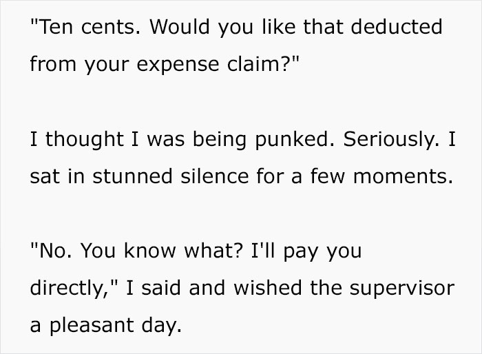 Supervisor Wants Employee To Pay $0.10 For An 'Unauthorized Phone Call', Gets What They Ask For But It Costs Them Much More - 9