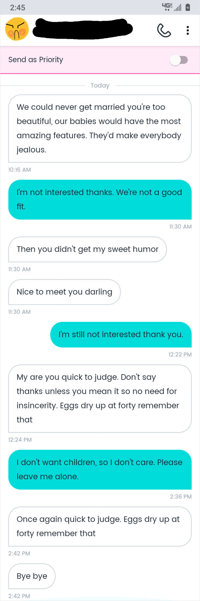 Your Eggs Are Gonna Dry Up At Forty