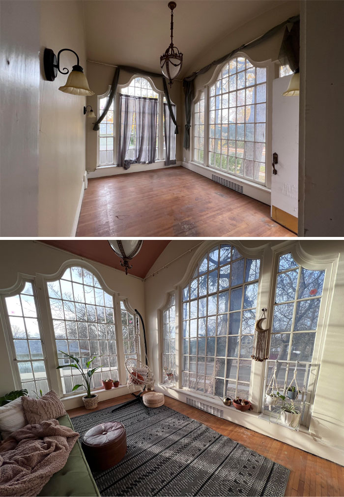 Earthy Sunroom In Our 1927 Home. Great Falls Mt