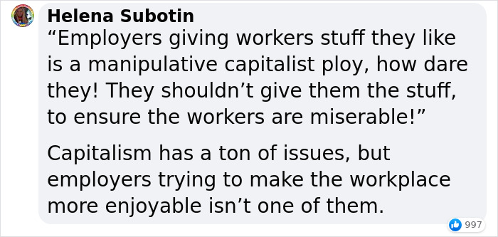 "It&rsquo;s A Trick To Keep You At Work 24/7": Worker Tries To Flex With 'Cool Perks' Her Tech Company Provides, Doesn't Get Jealous Response She Expected