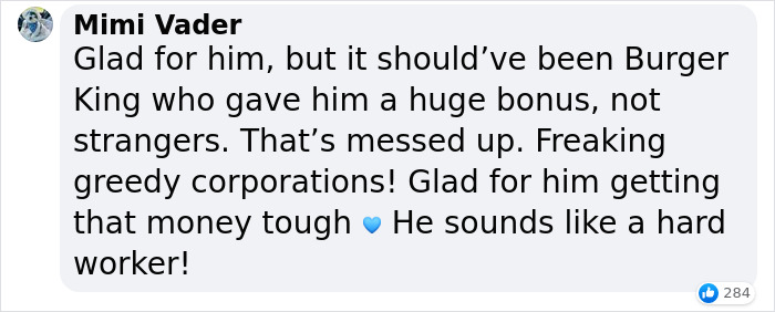 Over $330,000 Raised For Burger King Employee Who Received Cheap &lsquo;Goodie Bag&rsquo; After 27 Years Of Loyal Work