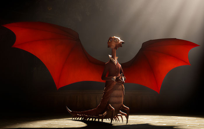 Dean Hardscrabble wearing red jacket 