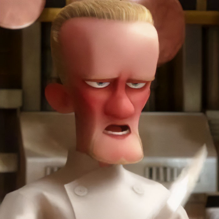 Horst holding a knife 