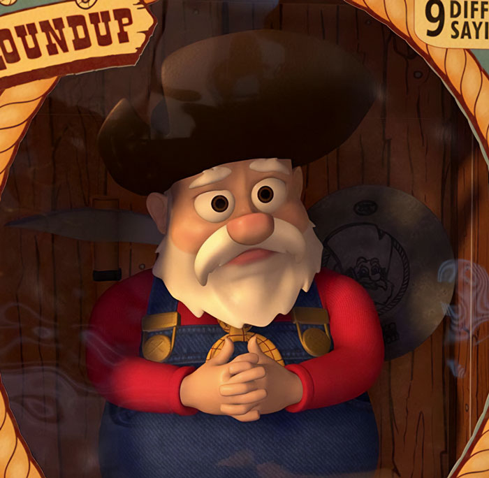 Stinky Pete in the toy box