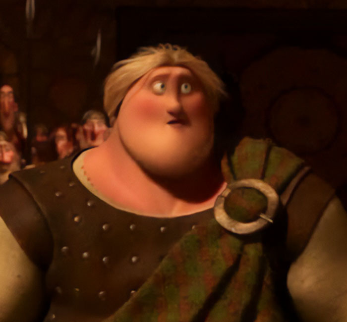 Young Macguffin looks surprised 