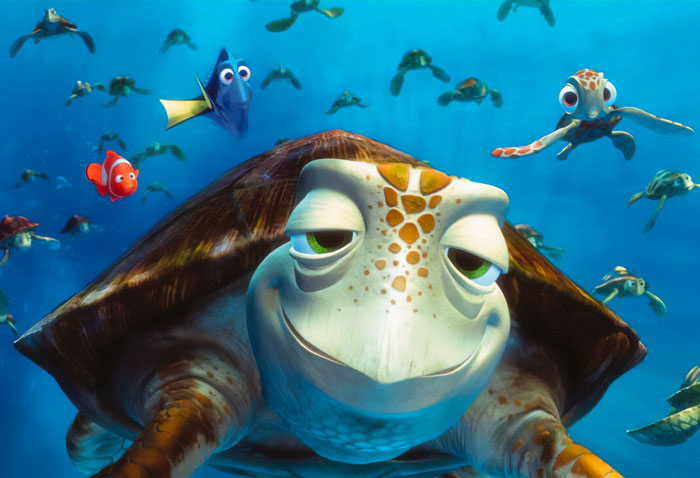 Crush swimming in the ocean 