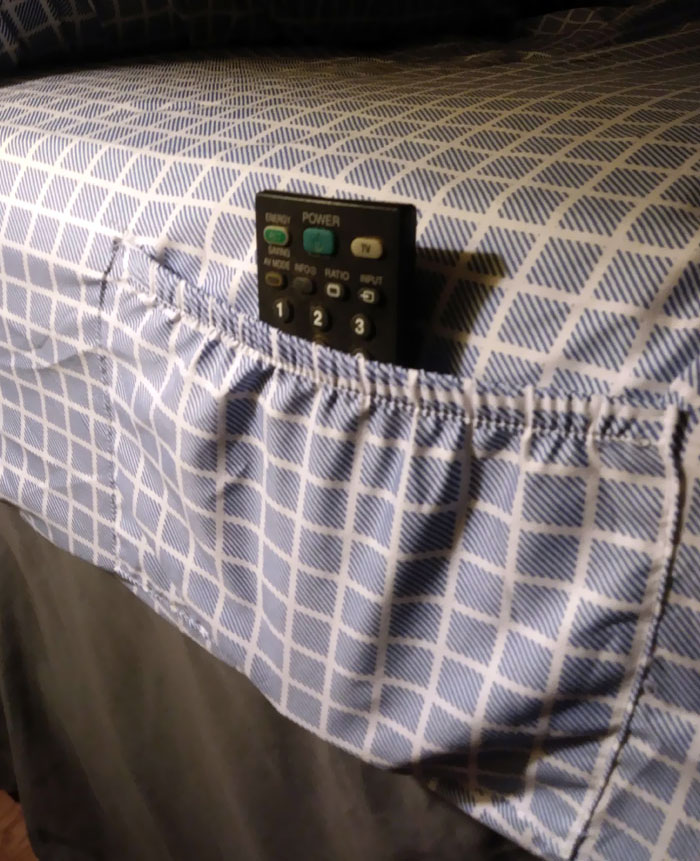 My New Set Of Sheets Came With A Handy Little Pocket