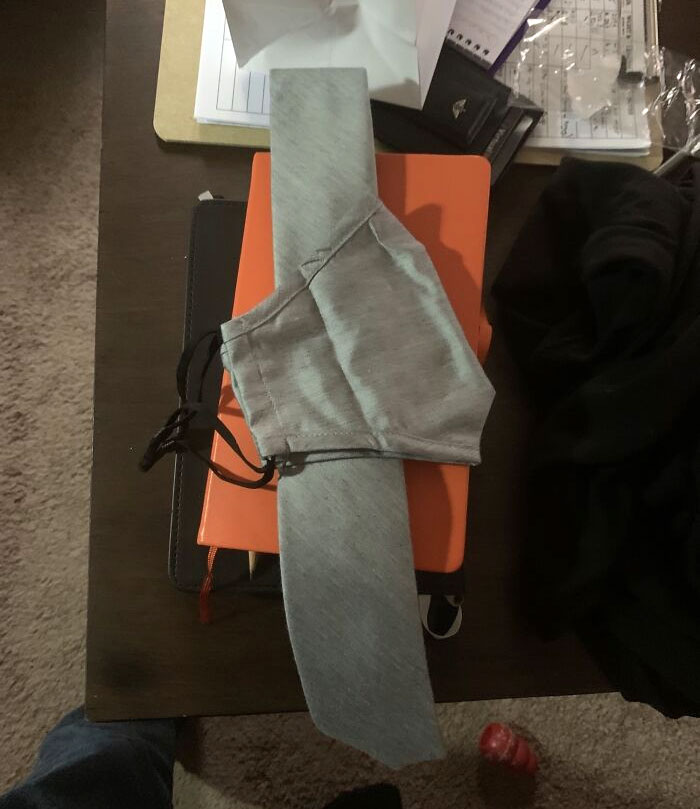 I Bought A Tie Today And It Came With A Matching Face Mask