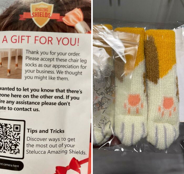 My Online Order Came With Socks For A Chair’s Legs