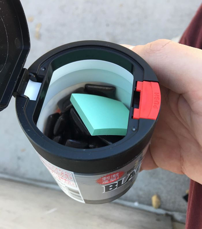 This Japanese Gum I Have Came With Little Pieces Of Paper Inside For You To Spit Your Gum Into When You’re Finished With It