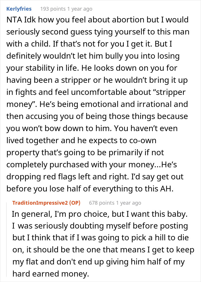 "He Didn't Want To Live In A Flat That Was Bought With &lsquo;Stripper Money&rsquo;": Woman Won't Sell Her Flat, Relationship Drama Ensues