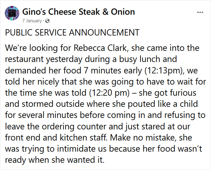 Karen Storms Into A Restaurant Demanding Her Sandwich Much Earlier, Destroys A $200 Sign After It's 1 Minute Late - 2