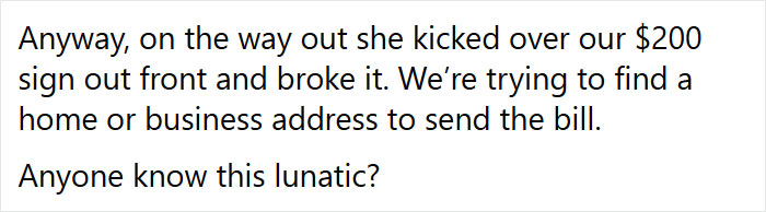 Karen Storms Into A Restaurant Demanding Her Sandwich Much Earlier, Destroys A $200 Sign After It's 1 Minute Late - 6