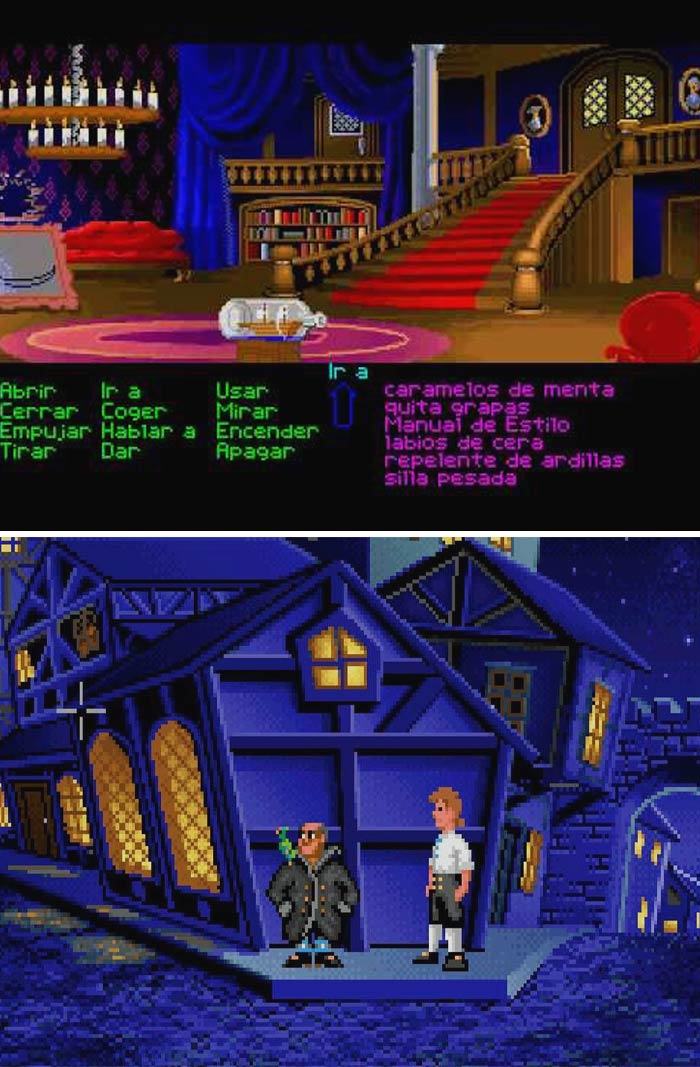 Colorful retro video game scenes featuring pixel art graphics, reminiscent of the good old days.