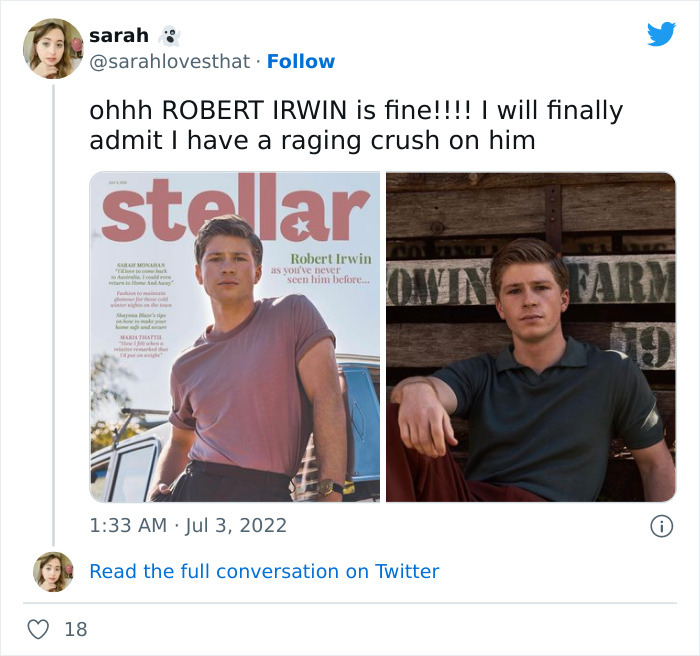 Robert Irwin's Photoshoot With Stellar Magazine Is Creating Quite A Buzz On The Internet