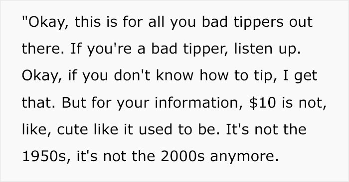 Server Goes On A Rant About Customers Who Don't Tip Enough, Divides The Internet Server Goes On A Rant About Customers Who Don't Tip Enough, Divides The Internet
